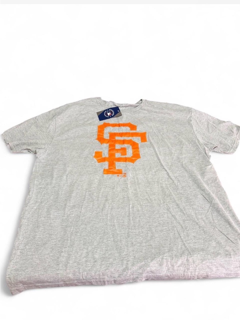 San Francisco Giants Fanatics Logo T-Shirt Men’s 2XL Gray Orange NWT